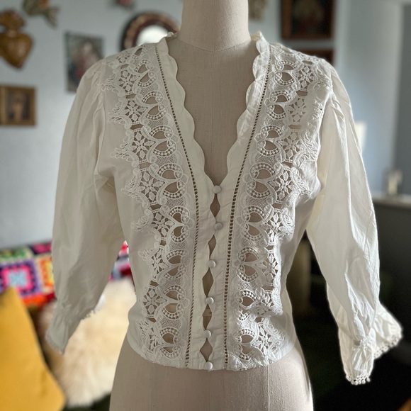 Free people embroidered top - Picture 3 of 5